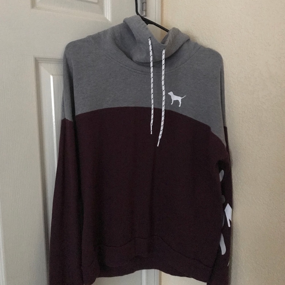 PINK Maroon Pullover Sweater